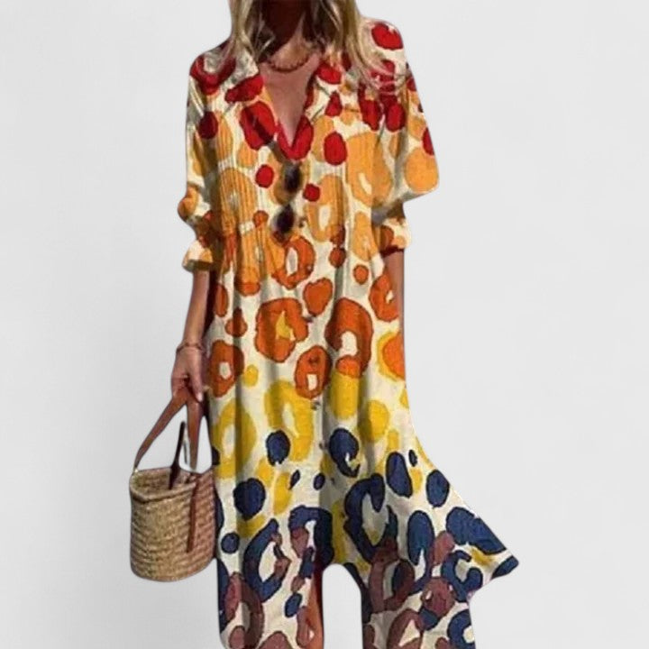Viona - Elegancka Sukienka w Stylu Boho