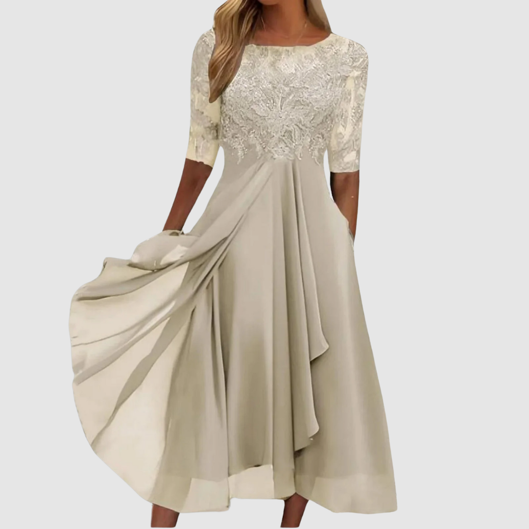 Leontýna - Elegancka sukienka koronkowa