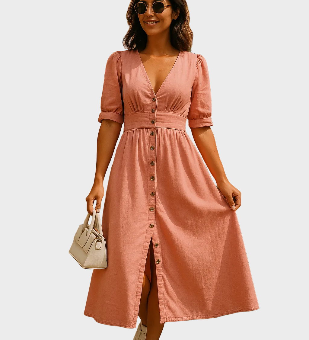Nina – Sukienka jeansowa ze zdobieniami