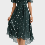 Mia - Elegancka Sukienka Mini w Kwiaty