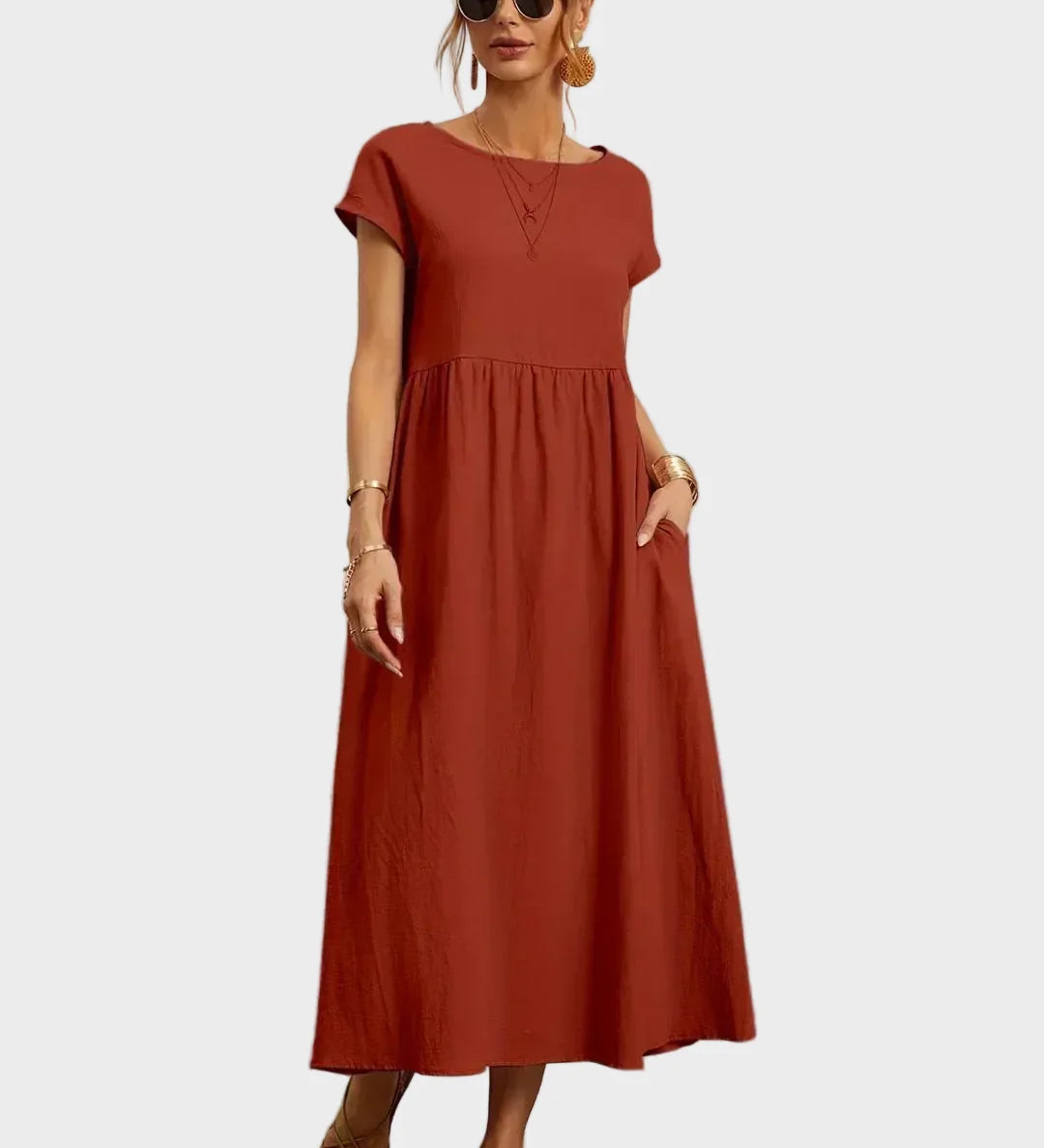 Gabrielle™ — Midi sukienka w eleganckim, ponadczasowym stylu