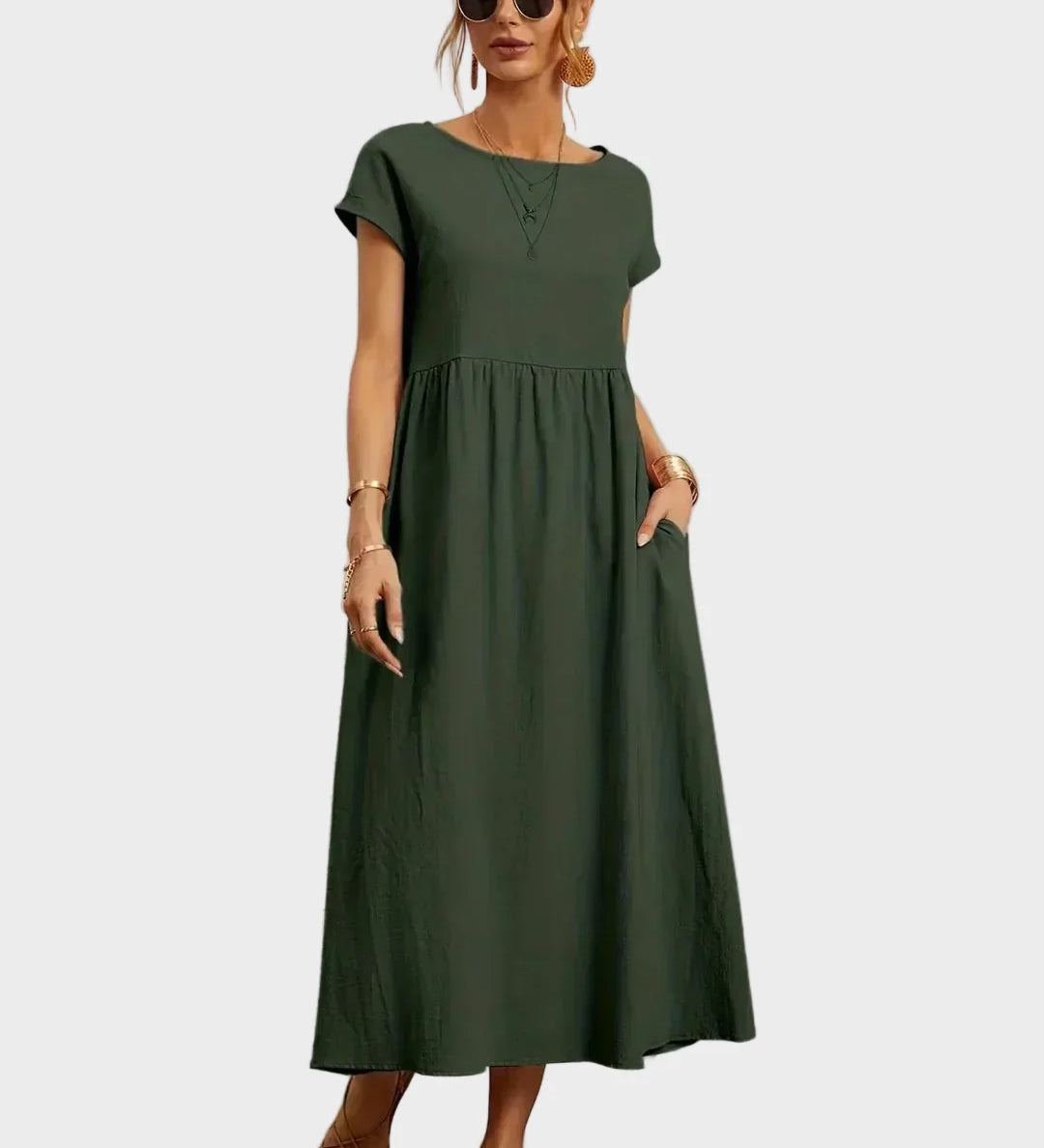 Gabrielle™ — Midi sukienka w eleganckim, ponadczasowym stylu