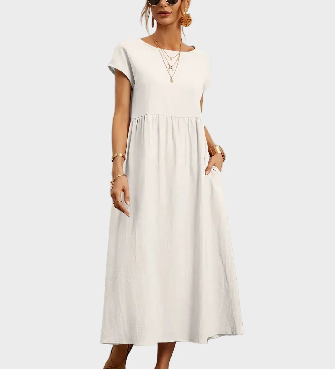 Gabrielle™ — Midi sukienka w eleganckim, ponadczasowym stylu
