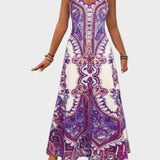 Klára - Eleganckie letnie maxi sukienki bez rękawów