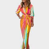 Lola - Maxi Print Sukienka