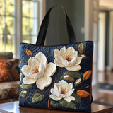 Ręcznie robiona pikowana torba „Delikatna Magnolia”