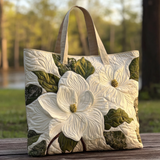Pikowana torba handmade "Motyw kwiatowy"