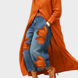Daniella - Sukienka lniana & Kwiatowy zestaw denim